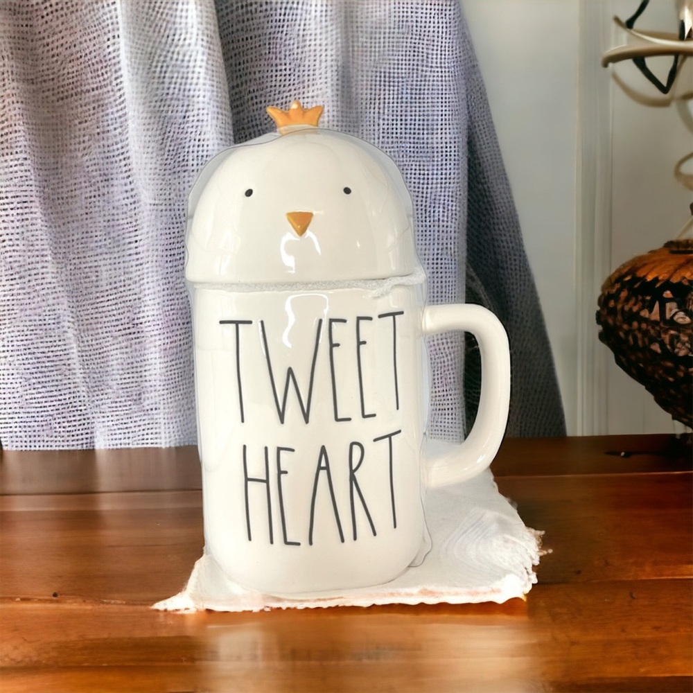 Rae Dunn TWEET HEART Mug with Topper!